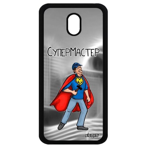 фото Противоударный чехол на смартфон // galaxy j3 2017 // "супермастер" комикс мастер, utaupia, серый