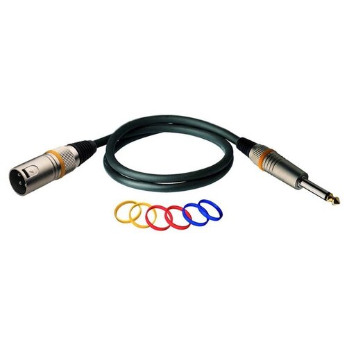 Кабель аудио 1xJack - 1xXLR Rockcable RCL30385 D6 M 5.0m