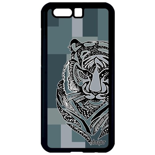 фото Дизайнерский чехол на мобильный // honor 9 // "тигр" тайга дизайн, utaupia, серый