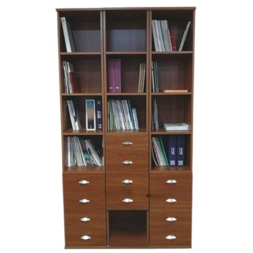 Стеллажная группа с полками и ящиками, яблоня