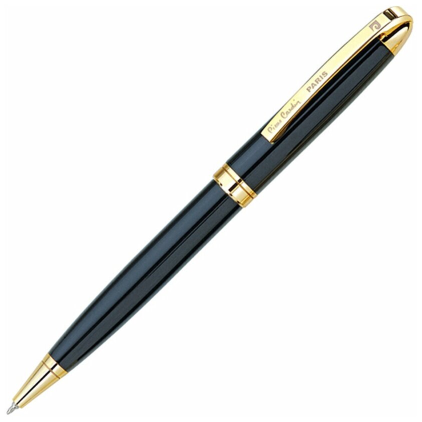 Ручка шариковая Pierre Cardin GAMME, латунь/нержавеющая сталь, цвет черный (PC0834BP)
