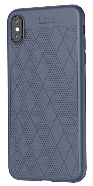 Чехол силиконовый для iPhone X/XS, Admire series protective case, HOCO, синий