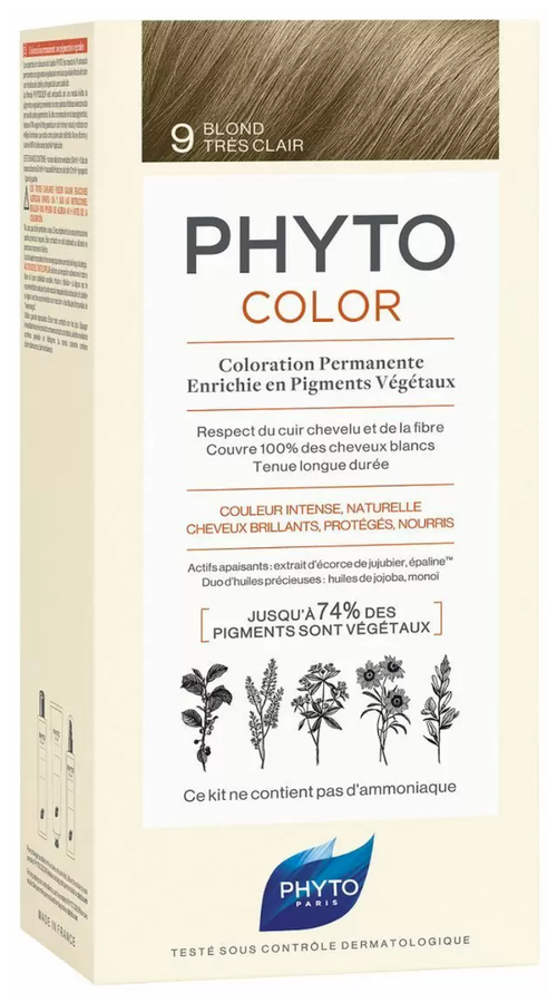 PHYTO PhytoColor краска для волос Coloration Permanente, 9 Очень светлый блонд, 150 мл