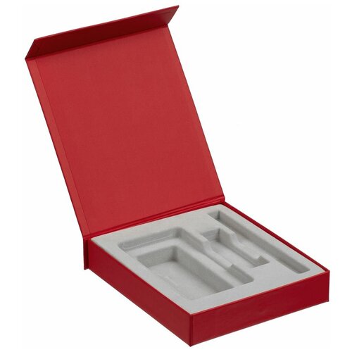 фото Коробка latern для аккумулятора 5000 мач, флешки и ручки, красная, 17,5х15,5х3,3 см oasis