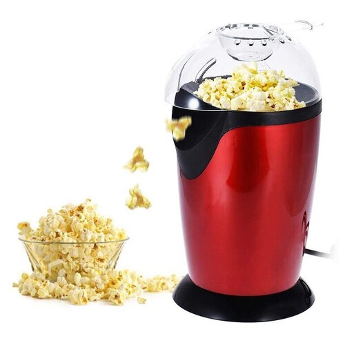 Машинка аппарат для приготовления попкорна Popcorn maker (домашняя попкорница) красная