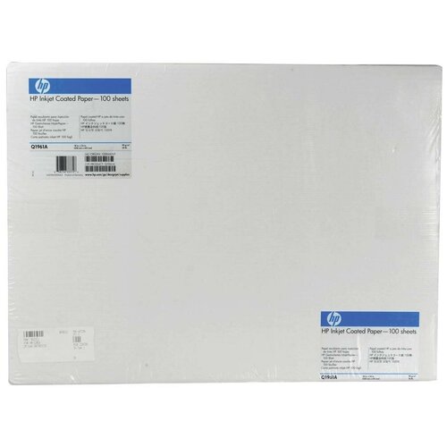 HP Бумага с покрытием HP Q1961A Coated Paper SMP, лист A2+ 18x24 457 мм x 0.61 м, 90 г/м2 100 стр