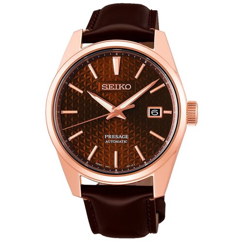 Наручные часы SEIKO Presage, коричневый