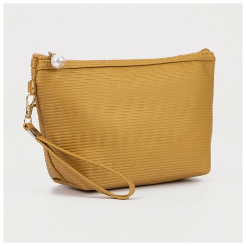 фото Косметичка на молнии, цвет горчичный нет бренда