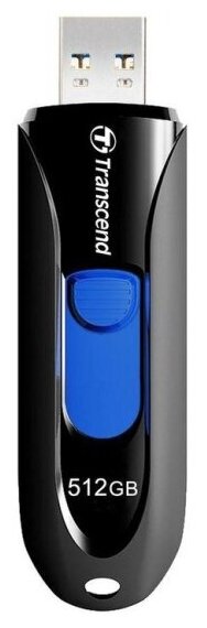 USB флешка Transcend 512Gb JetFlash 790K black USB 3.1 Gen 1 (90/45 Mb/s)