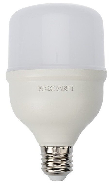 Лампа светодиодная высокомощная 30 Вт E27 с переходником на E40 2850 лм 6500 K холодный свет REXANT REXANT 604069