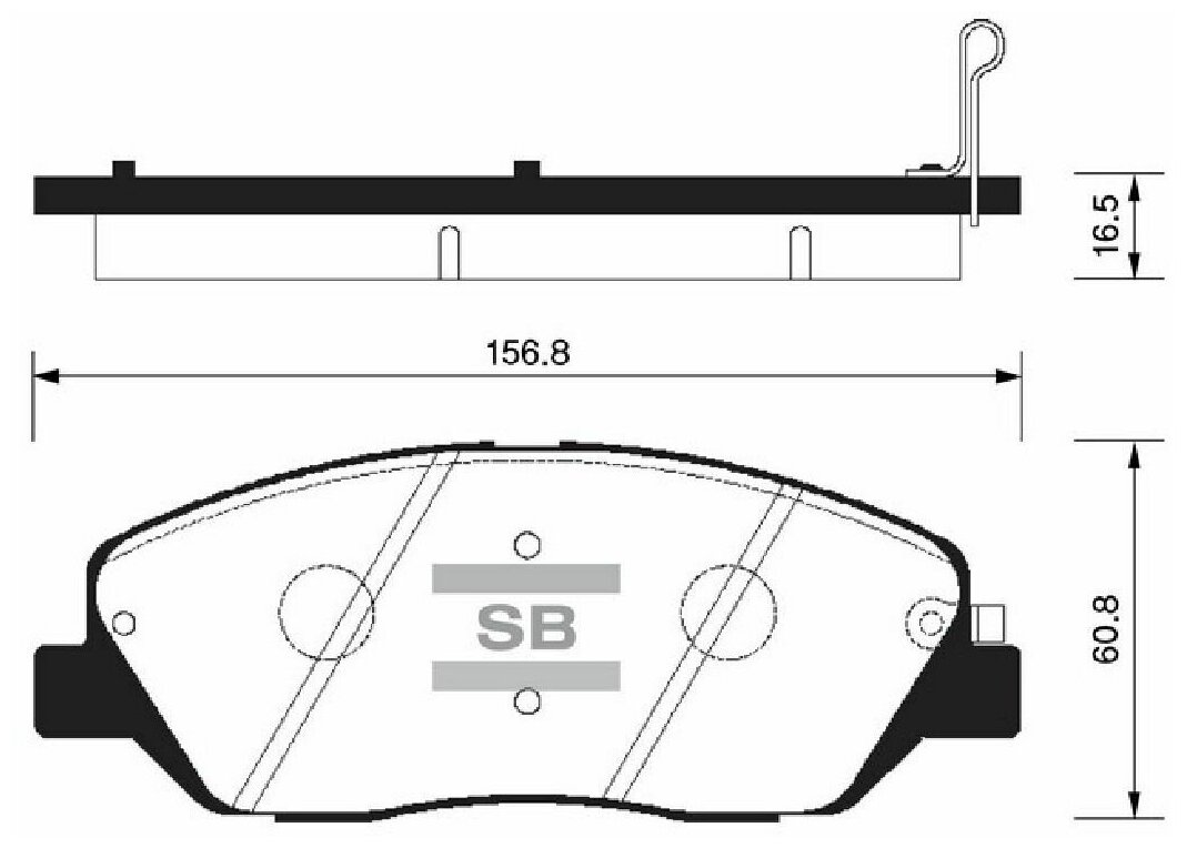 Колодки тормозные дисковые SANGSIN SP1194