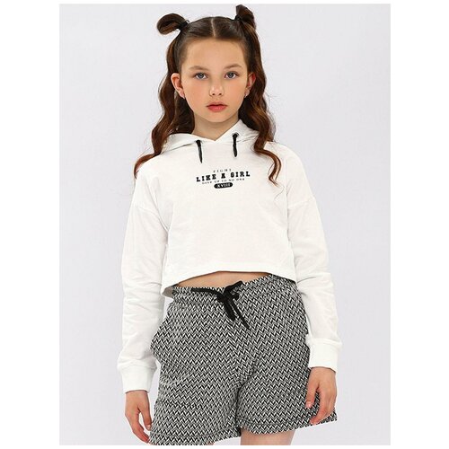 фото Худи y-clu', белый, 128