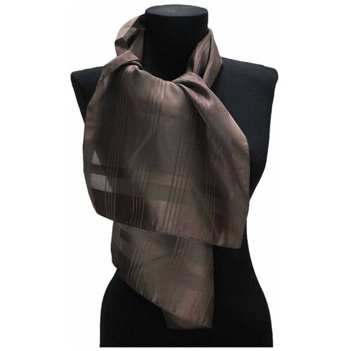 фото Шарф цвета темного шоколада в полоску 846768 not brand
