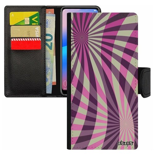 фото Чехол-книжка на телефон xiaomi redmi 6a, "спирали" солнце фон utaupia