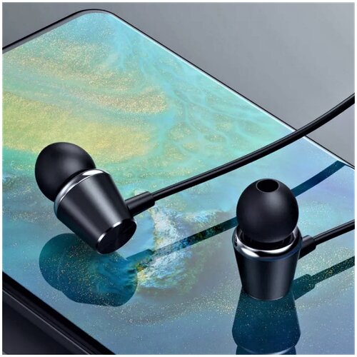 Наушники проводные с микрофоном для компьютера айфона телефона Awei черные Качество наушников сравнимо с Dialog JBLTechnica HP HyperX MMX Razer ASUS 107100₽