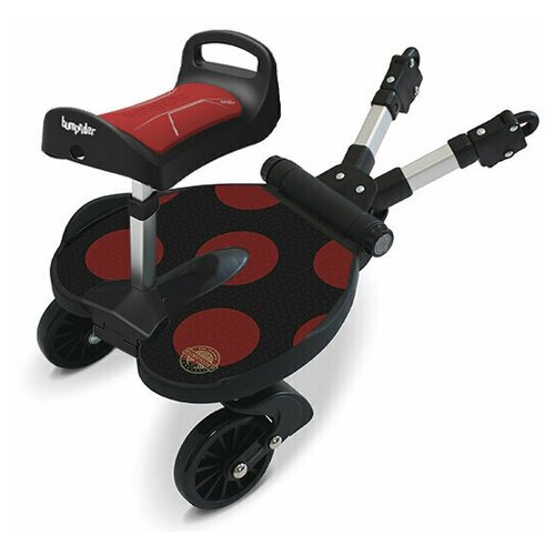 Подножка с сиденьем для второго ребенка Bumprider Red dots Red
