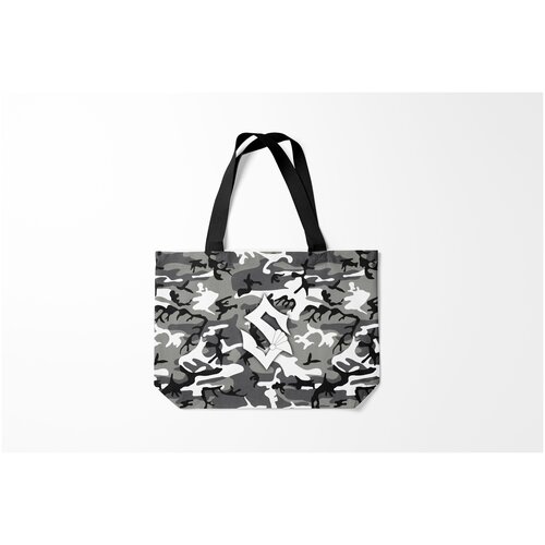 фото Сумка-шоппер / 46х35 см / рок / sabaton камуфляж burnettie