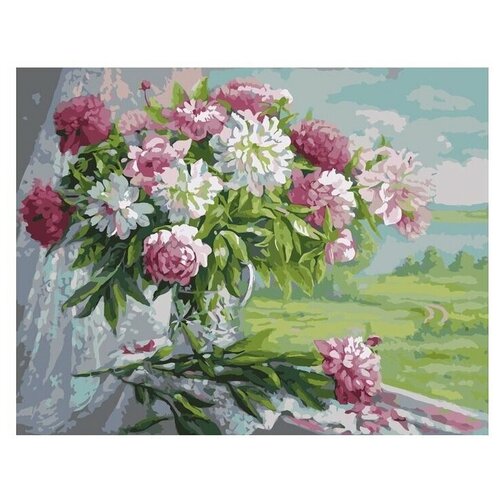 Картина по номерам RADUGA VA-1601 Букет у окна 40х50см картина по номерам две картинки raduga букет петунии и вишни