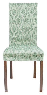 Чехол для мебели: Чехол на стул 2 шт со спинкой 40 см "Орна" Фисташковый (2 штуки)