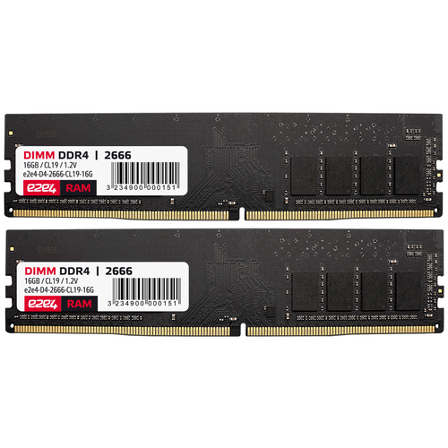 Комплект памяти DDR4 DIMM 32Gb (2x16Gb), 2666MHz e2e4