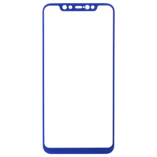 Защитное стекло Full Screen 5D на весь экран с рамкой для Xiaomi Mi 8 синее