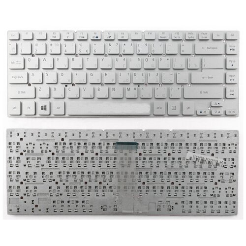 Клавиатура для ноутбука Acer MP-10K26SU-442 серебристая без рамки 149000₽