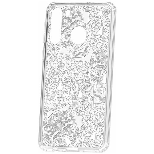 фото Чехол на samsung galaxy a21 kruche print skull white / чехол для samsung / чехол с рисунком / чехол с принтом / чехол для самсунг / чехол для самсунг / бампер на гелакси / чехол накладка для гэлэкси / противоударная накладка для samsung galaxy / защита для galaxy / защита на samsung / cиликоновый чехол для samaung galaxy / пластиковый чехол на самсунг / защитный чехол для самсунг / чехольчик / защита телефона / ударопрочный чехол / галакси кruче