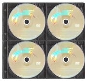 Конверт для CD на 8 компакт-дисков CD-DVD чёрный - 1 шт.