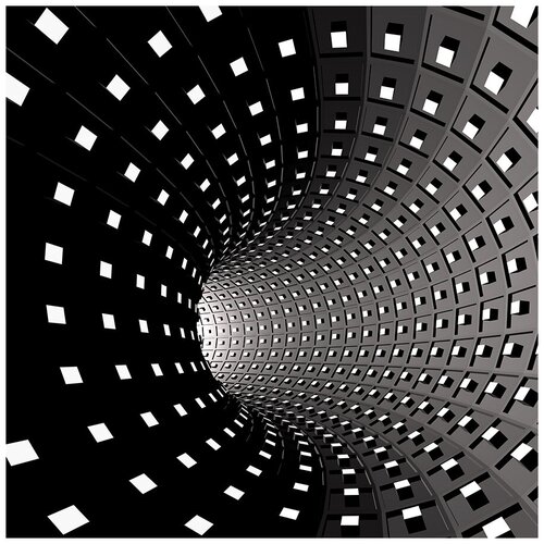 Фотообои Уютная стена Пространство космоса 3D 270х270 см Бесшовные Премиум (единым полотном)