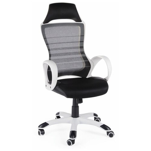 фото Компьютерное кресло norden реноме белый пластик / черная ткань / черная сетка norden chairs