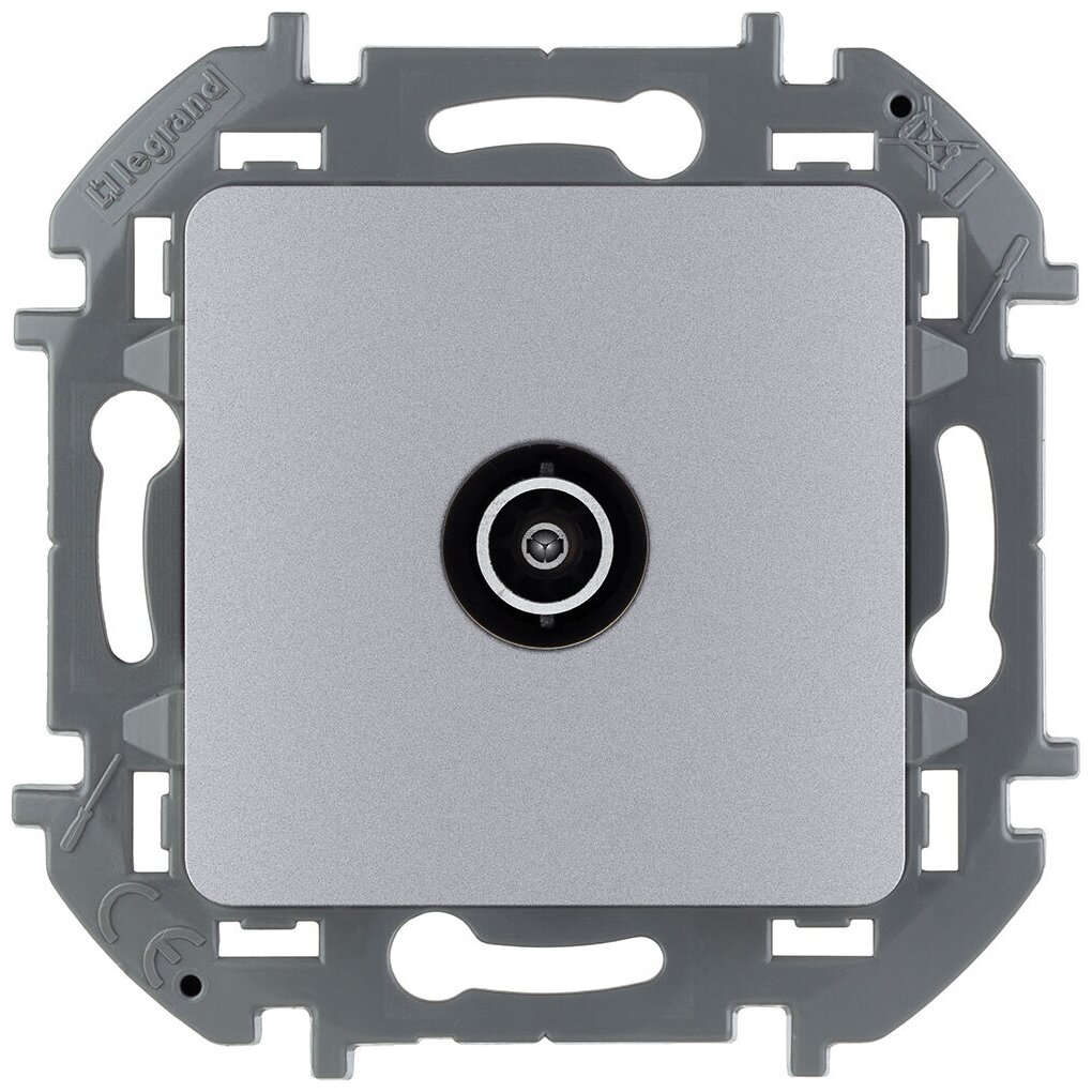 Legrand INSPIRIA Розетка TV - звезда - 2 дБ - 0-2400 мГц алюминий (комплект 3шт)