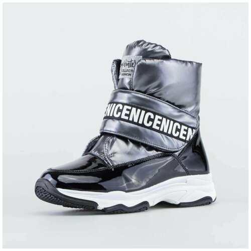 фото Ботинки котофей размер 32, серый/черный