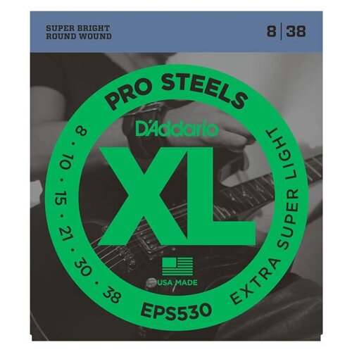 фото D'addario eps530 extra super light струны для электрогитары