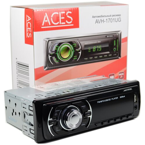 Автомобильный ресивер USB/SD-магнитола ACES AVH-1701UG/ Магнитола в авто / Автомобильная магнитола / Автомагнитола 1 din