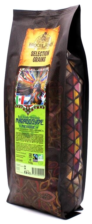 Кофе в зернах Broceliande Maragogype Mexique, 950 г - фотография № 3
