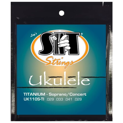 Набор струн S.I.T. Strings UK110S-TI, 1 уп. rosewood vine pattern ukulele 20 fret fretboard fingerboard for ukulele soprano ukulele hawaii guitar accessory gsd116