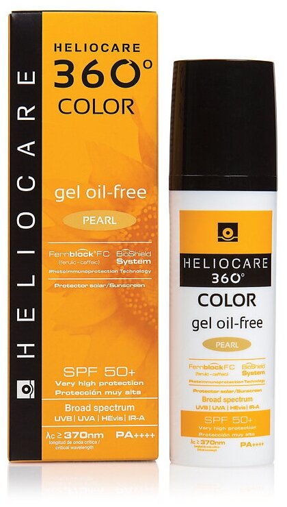 IFC Heliocare Тональный солнцезащитный гель с SPF50+ (Жемчужный) (HELIOCARE 360º Color Gel Oil-Free Pearl Sunscreen SPF50+ 50 ml)