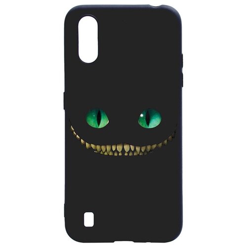 фото Ультратонкая защитная накладка для samsung galaxy a01 с принтом "улыбка чеширского кота" gosso