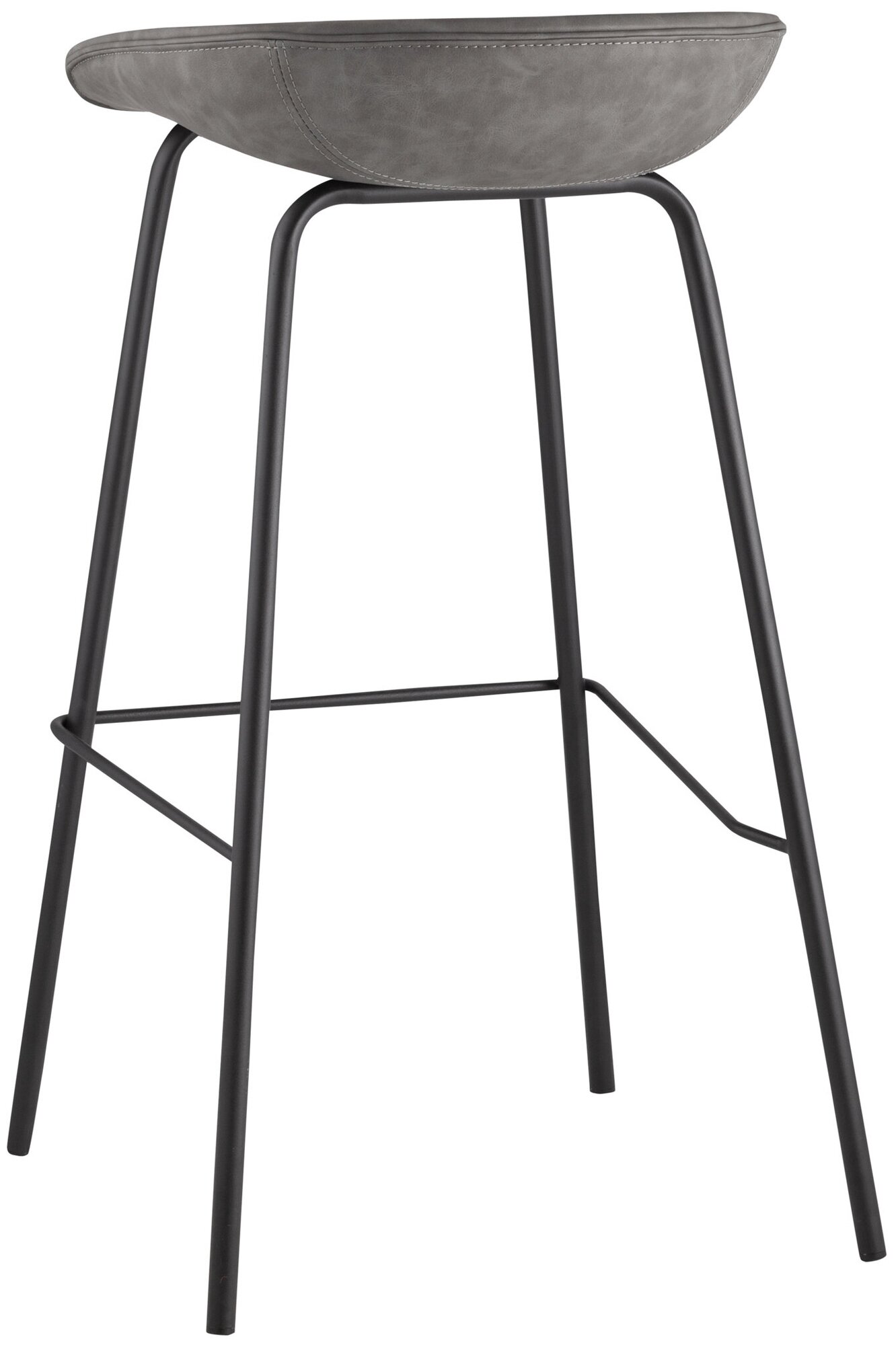 Стул барный Турин, коричневая экокожа, черные ножки Stool Group - фото №7