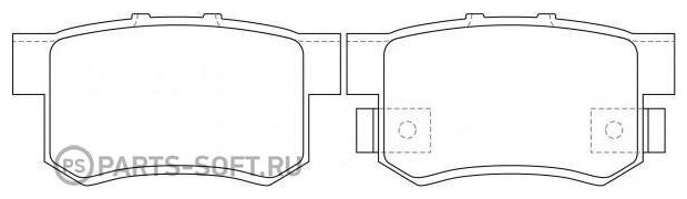 PN8397 NIBK Колодки тормозные задние NIBK PN8397 | цена за 1 шт