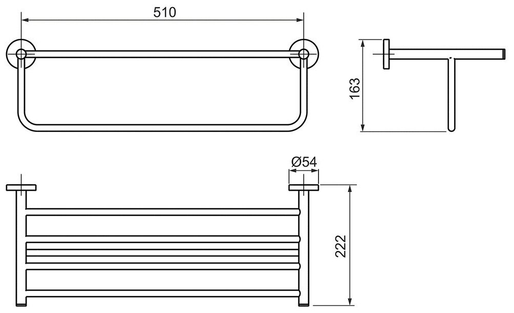 Полотенцедержатель 51 см Grohe BauCosmopolitan 40462001