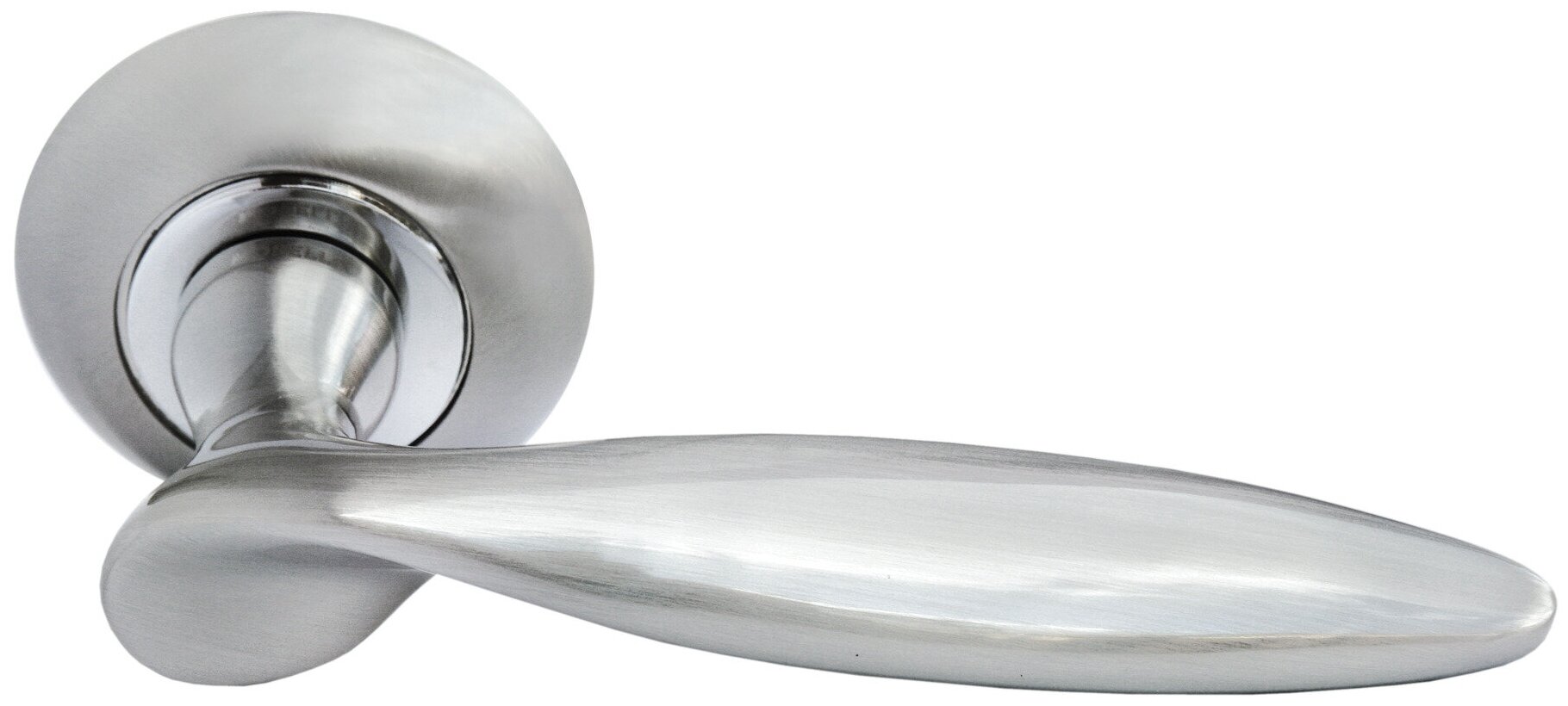 Купол, ручка дверная межкомнатная MH-09 SN, цвет - белый никель