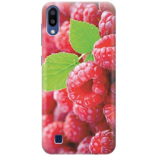 фото Gosso ультратонкий силиконовый чехол-накладка для samsung galaxy m10 с принтом "малинка"