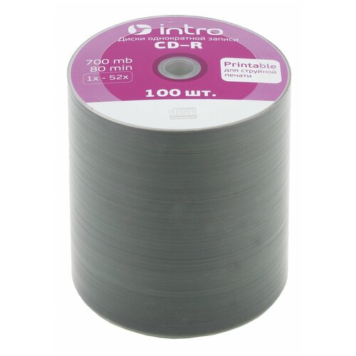 Intro Диск CD-R Intro 700Mb 52x Bulk, 100шт (UL120238A8T)
