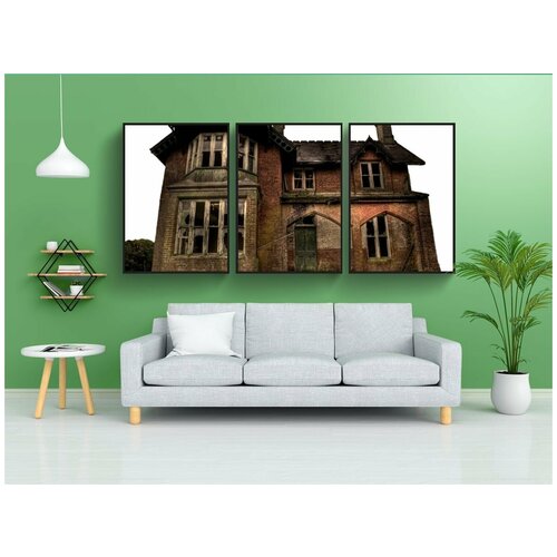 фото Набор модулных постеров для интерьера "жуткий, противный, преследуемый" 60x90 см. в тубусе, без рамки lotsprints