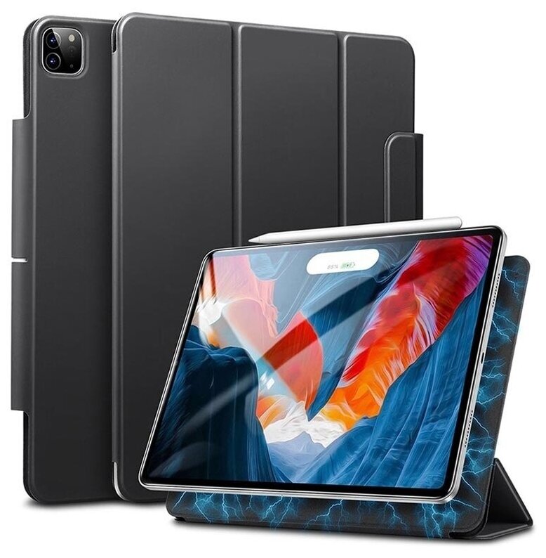 Чехол книжка ESR Rebound Magnetic Case с застежкой для iPad Pro 11 (2021) / iPad Pro 11 (2020) черный