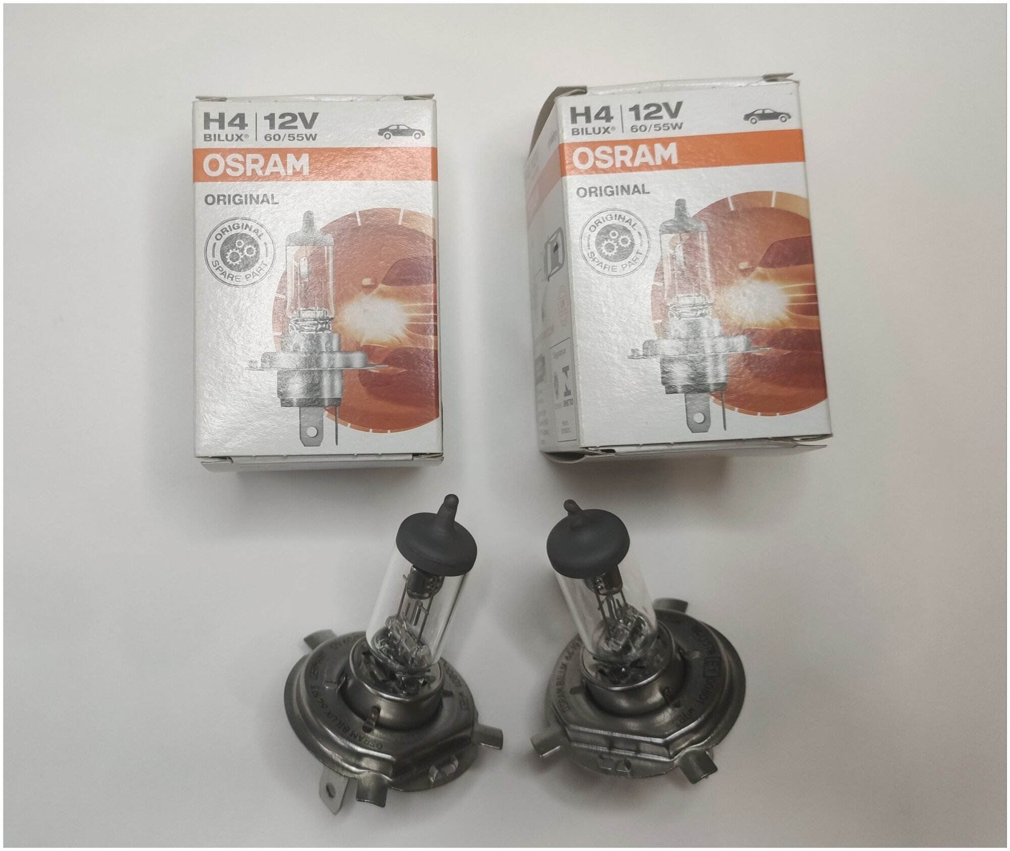 Комплект ламп ближнего света H4 Osram Original / лампочки аш 4 осрам