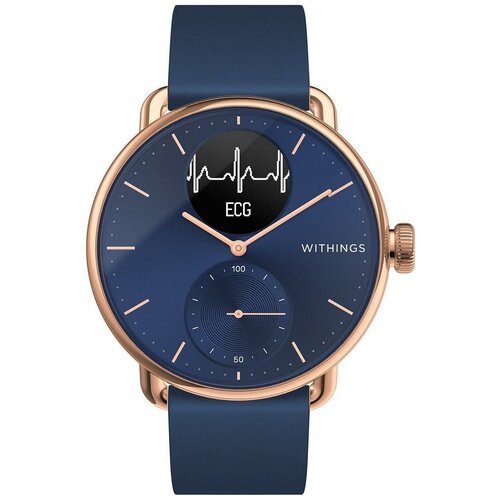 Withings Scanwatch EKG Blue Rose 38мм часы 3770000₽