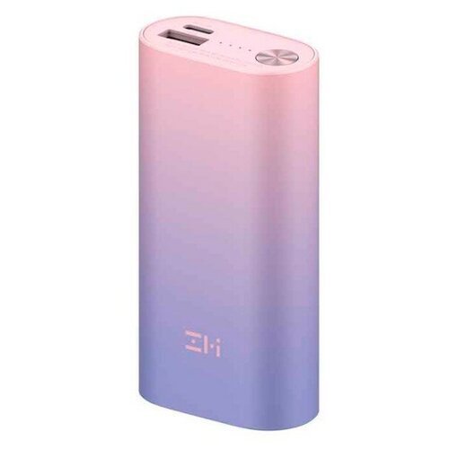 Внешний аккумулятор XIAOMI Power Bank (Mi) ZMI 10000mAh Type-C MINI (High-End версия) 3A, 30W, QC 3.0, PD 3.0 (QB818), фиолетово-розовый