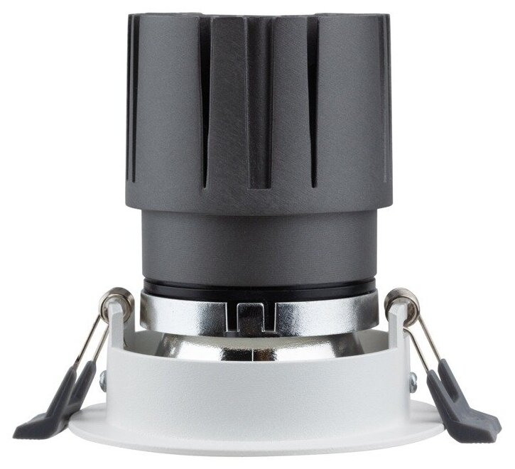 Встраиваемый потолочный светильник REXANT с поворотом и антибликом, 4000 К, 12 Вт, черный - фотография № 6